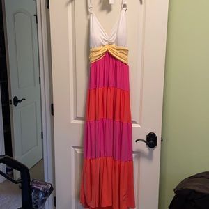 Multi colored maxi dress